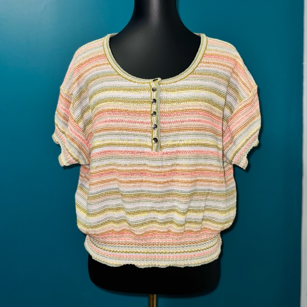 Striped Multicolor Knit Set - Picture 2 of 8